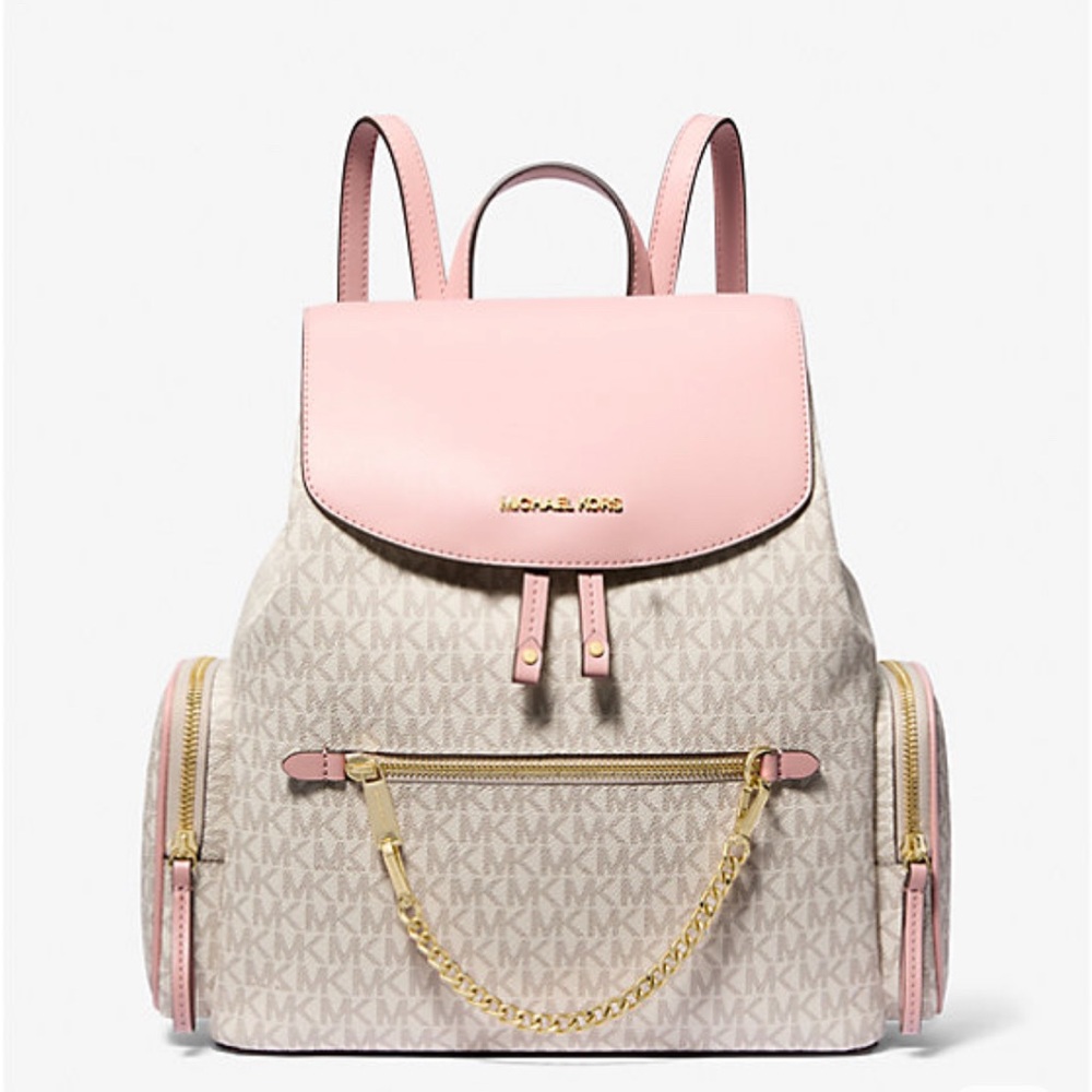 NWT Michael Kors Blush Pink and Cream Backpack